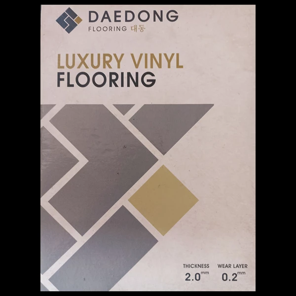 Daedong Wood Vinyl Flooring Brand Type D8 Installed Area 3.32 m2 Per Box