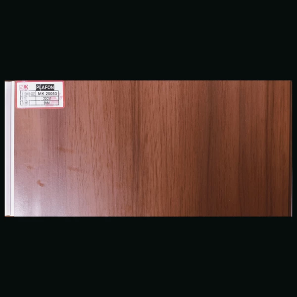 PVC Ceiling Shunda Plafon Wood Motif Type MK 20053 Width 20 Cm For Home Office and Other Ceiling