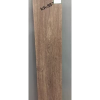 Wood Motif Vinyl Flooring for Living Room and Bedroom Kendo Brand Type KDV 887 wood grain brown color