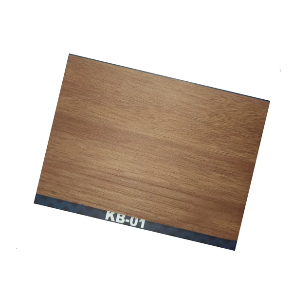 Synthetic Vinyl Flooring Wood Grain Pattern Textured Material and Installation Per Meter Kang Bang Brand Type KB 01