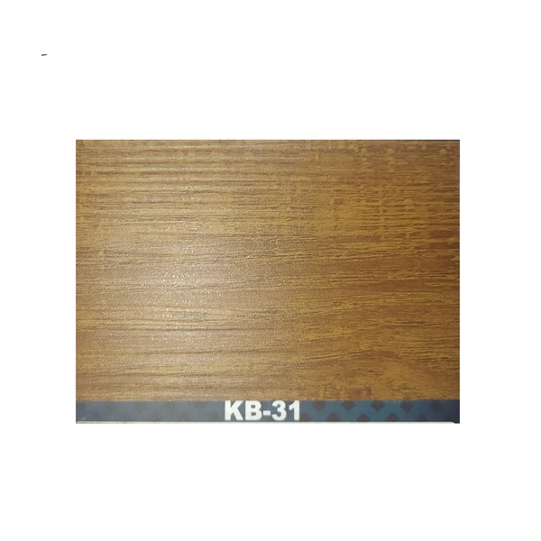 Vinyl Flooring Wood Pattern Textured Brown Color Material and Installation of the Kang Bang Brand Type KB 31