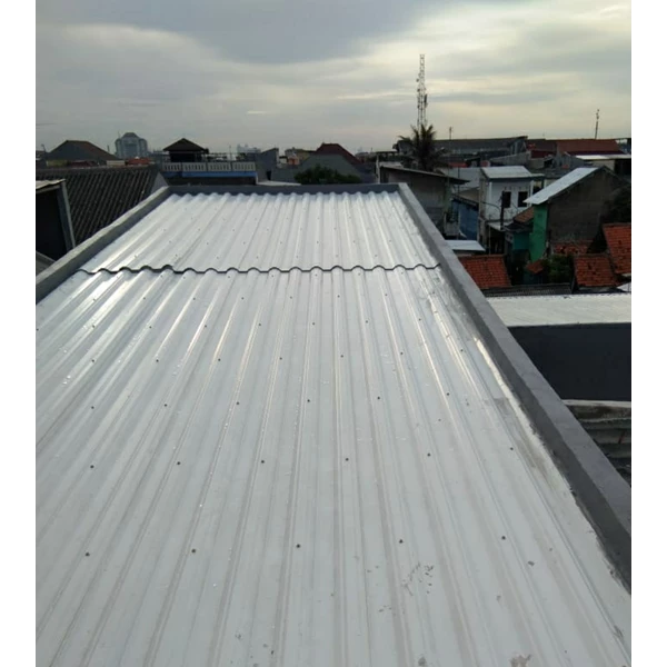White Color UPVC Roof For Factory Warehouse Roof Terrace And Canopy Maspion Brand Material And Installation