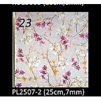 Plafon PVC Merk Shunda Plafon Tipe PL 2507-2 motif bunga