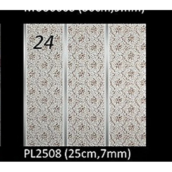 Plafon PVC Merk Shunda Tipe PL 2508 motif bunga