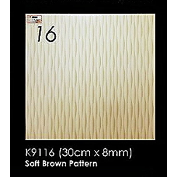 PVC Ceiling Brand Shunda Plafon Kingfon Series Type K 9116 Light brown motif