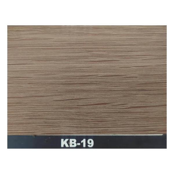 Lantai Kayu Vinyl Merk Kang Bang Tipe KB 19 Untuk Lantai Dan Tangga Material Atau Terpasang Dengan Ukuran Per Pcs Panjang 91 Cm x Lebar 15 Cm 