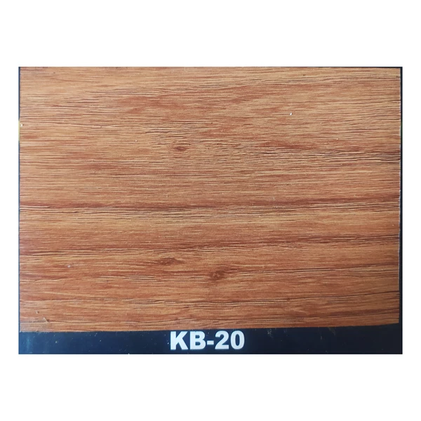 Vinyl Flooring Wood Grain Pattern For Floors And Stairs Brand Kang Bang Type KB 20 With Size Per Pcs Length 91 Cm x Width 15 Cm
