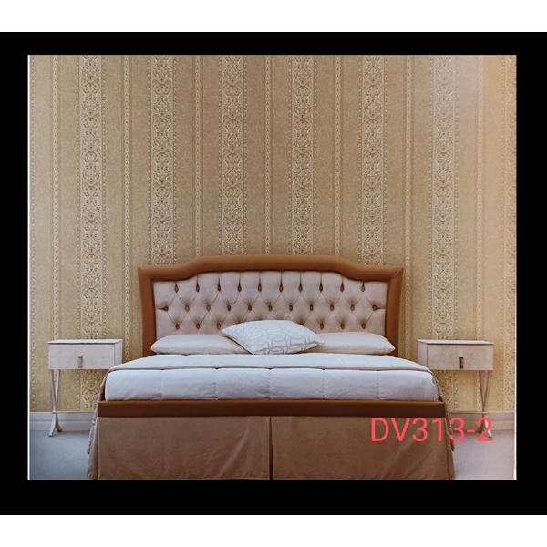Wallpaper Batik and Lines Davinci Brand Type DV313 Size Per Roll 10 Meters Length x 53 Cm Lebar Width